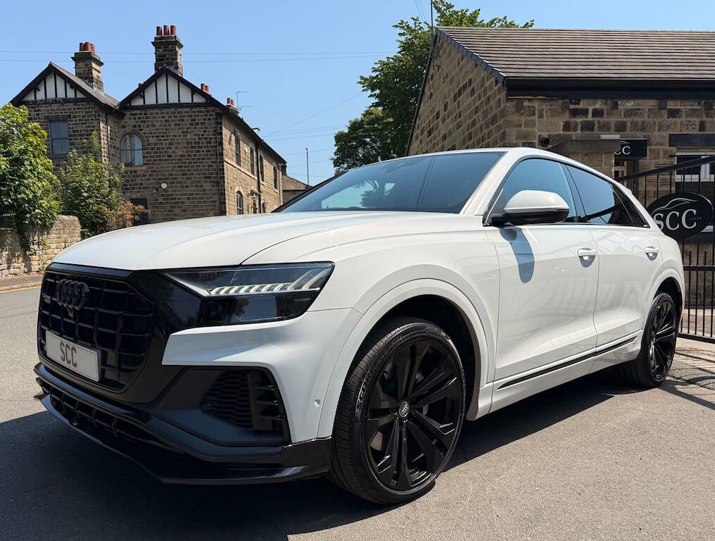 Audi Q8 S Line White #4