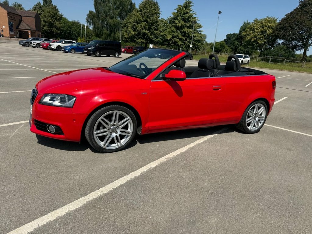 Audi A3 Cabriolet 2L S Line Red #4