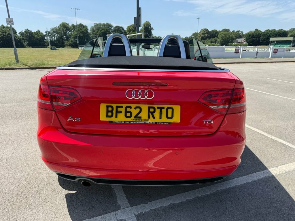 Audi A3 Cabriolet 2L S Line Red #6
