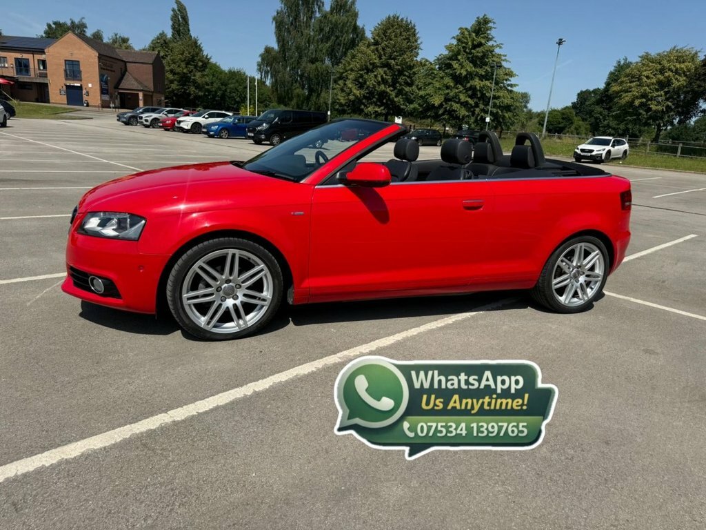 Audi A3 Cabriolet 2L S Line Red #2