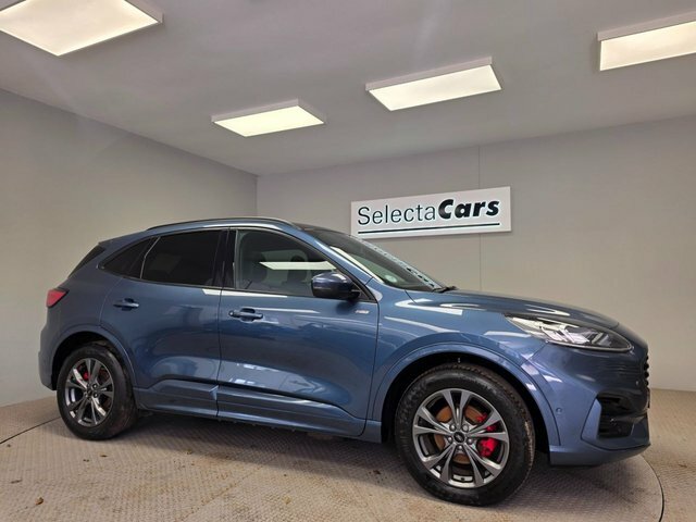 Ford Kuga 2.5 Ecoboost Duratec 14.4Kwh St-line Suv Petro DV72OOG Blue #4