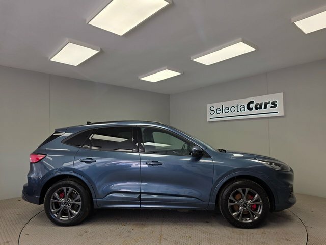 Ford Kuga 2.5 Ecoboost Duratec 14.4Kwh St-line Suv Petro DV72OOG Blue #5