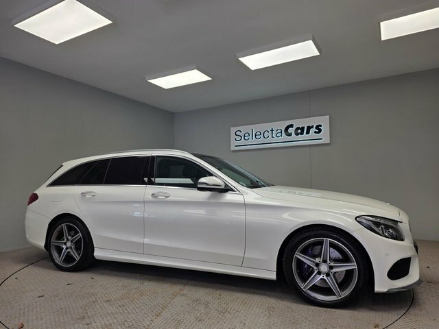 Mercedes-Benz C Class 2.1 C250d Amg Line Premium Plus Estate Diese White