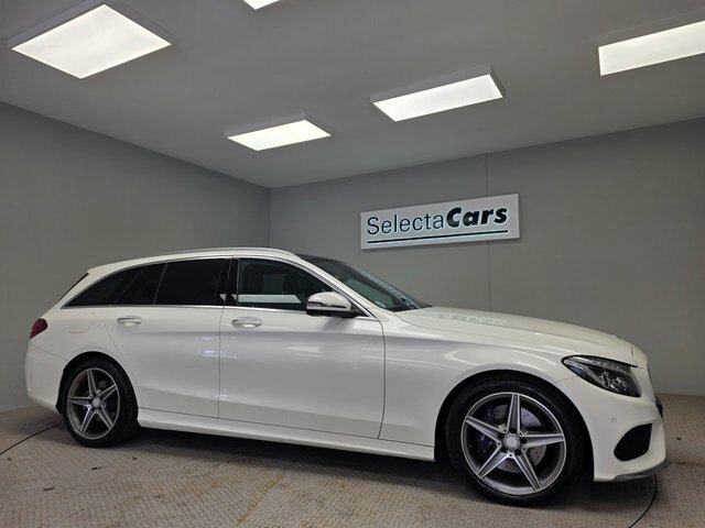 Mercedes-Benz C Class 2.1 C250d Amg Line Premium Plus Estate Diese White #4