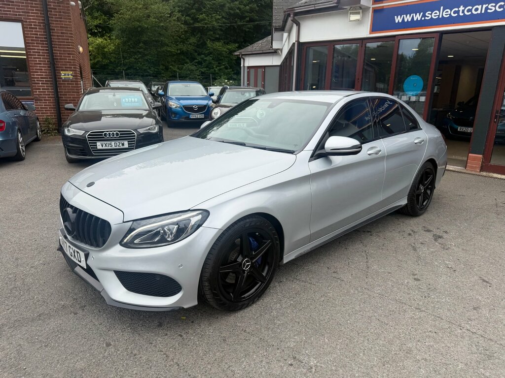 Mercedes-Benz C Class 2.1 C220d Amg Line Saloon G-tronic Eur GV17GXD Silver #3