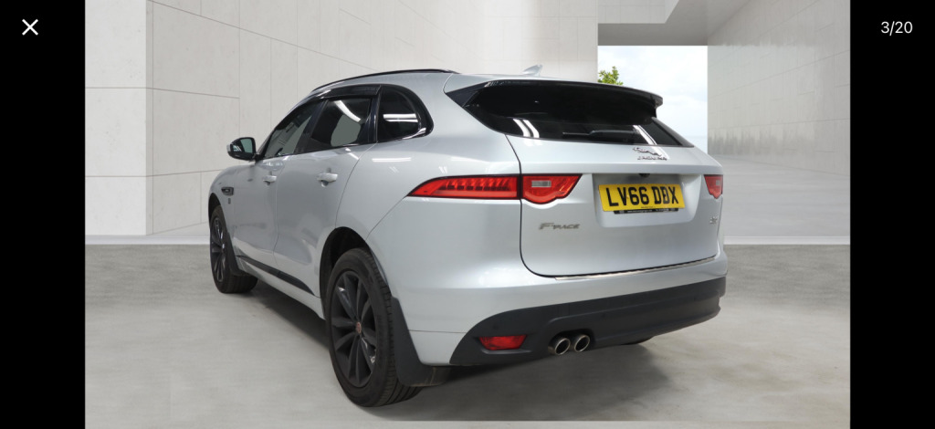 Jaguar F-Pace Suv 2.0 D180 R-sport 201666 LV66DDX Silver #2