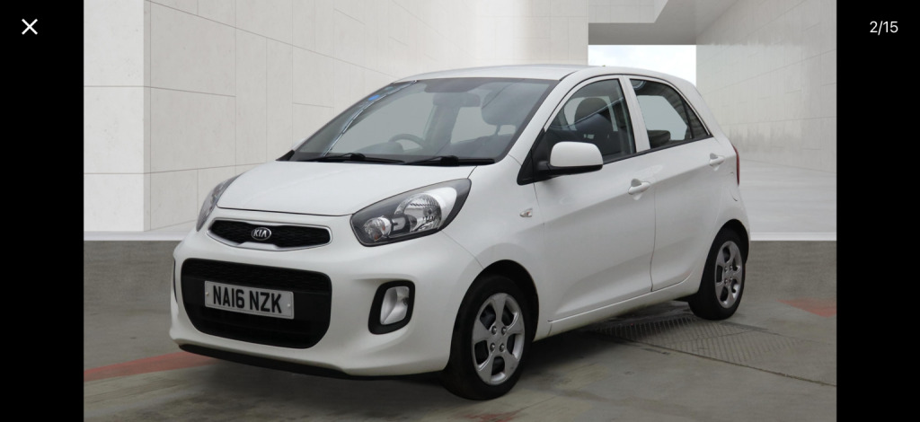 Kia Picanto Hatchback 1.0 1 201616 NA16NZK White
