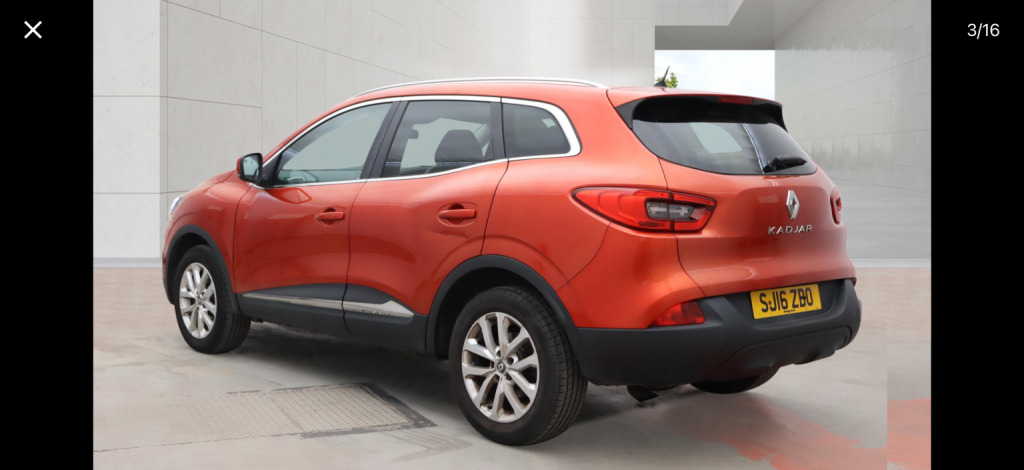Renault Kadjar Suv 1.2 Dynamique Nav Tce 130 2016 Red