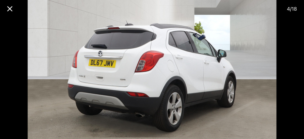 Vauxhall Mokka X Suv 1.6 Cdti Ecotec D Active 201767 DL67JMV White #4