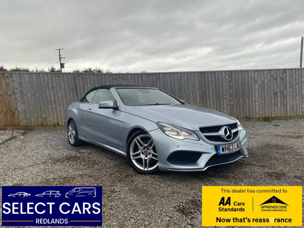 Mercedes-Benz E Class 3.0 E350d V6 Bluetec Amg Sport Cabriolet Diese WH63LNO Silver