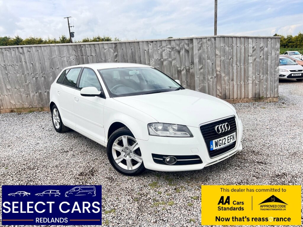Audi A3 1.6 Tdi Se Sportback Euro 5 Ss WG12EFN White
