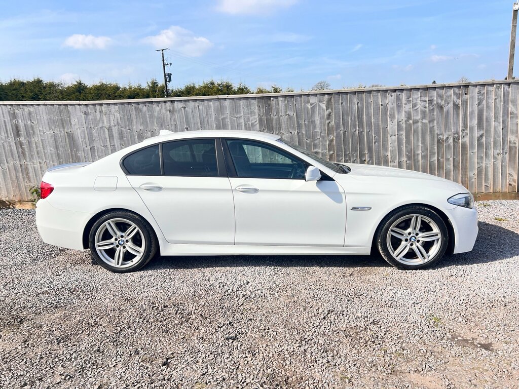BMW 5 Series 2.0 520D M Sport Saloon Steptronic Euro White #4