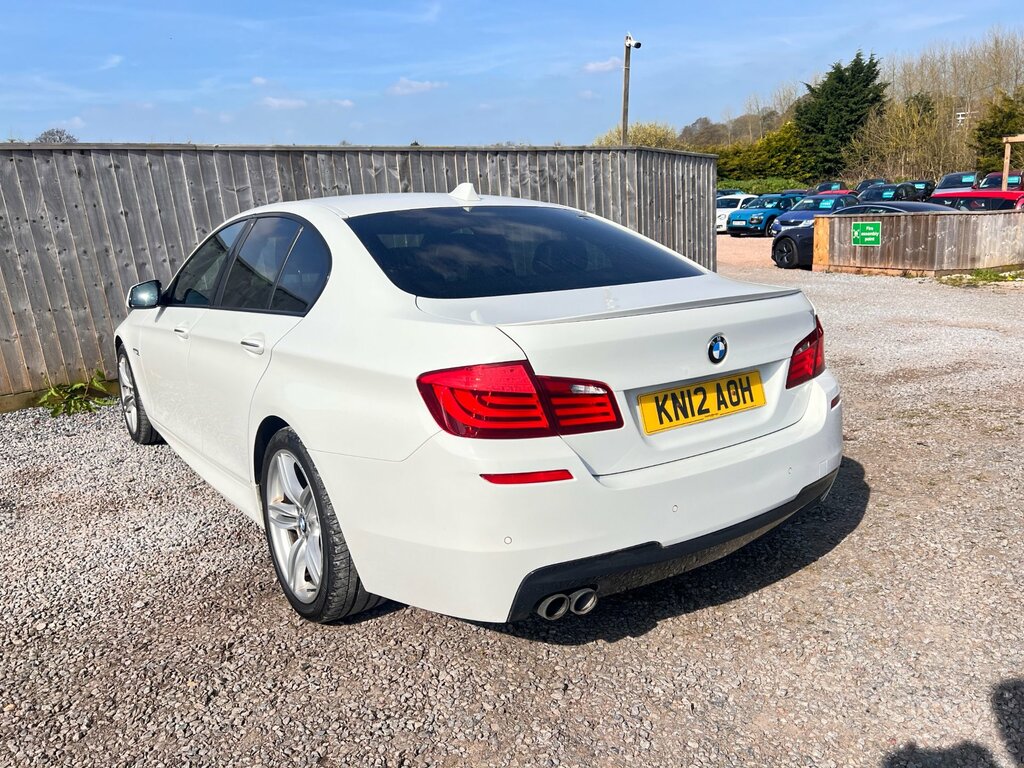 BMW 5 Series 2.0 520D M Sport Saloon Steptronic Euro White #5