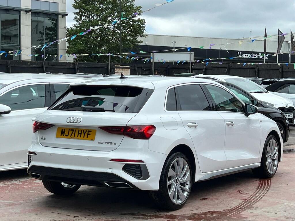 Audi A3 1.4 Tfsie 40 S Line Sportback S Tronic Euro 6 Ss MJ71HYF White #6