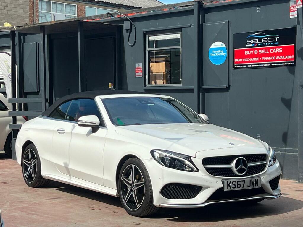 Mercedes-Benz C Class 2.0 C200 Amg Line Cabriolet G-tronic Euro 6 Ss White #6