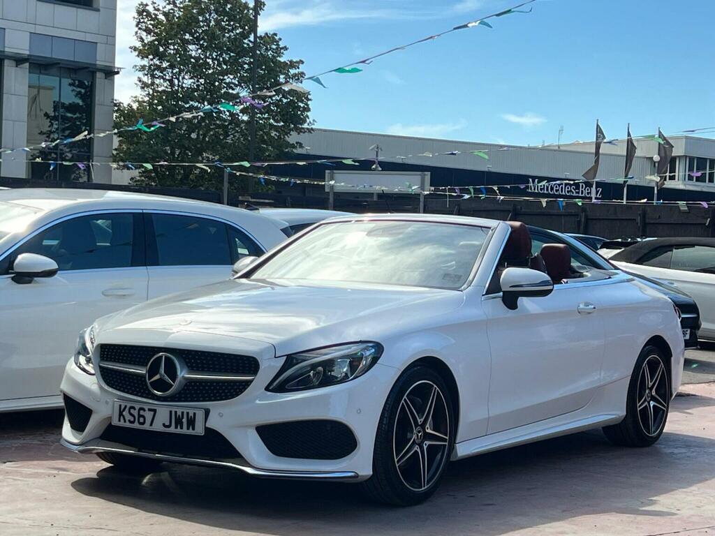 Mercedes-Benz C Class 2.0 C200 Amg Line Cabriolet G-tronic Euro 6 Ss White #5