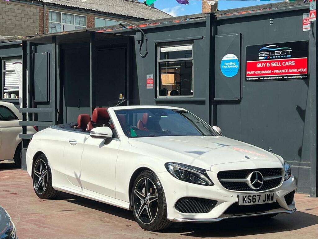 Mercedes-Benz C Class 2.0 C200 Amg Line Cabriolet G-tronic Euro 6 Ss White