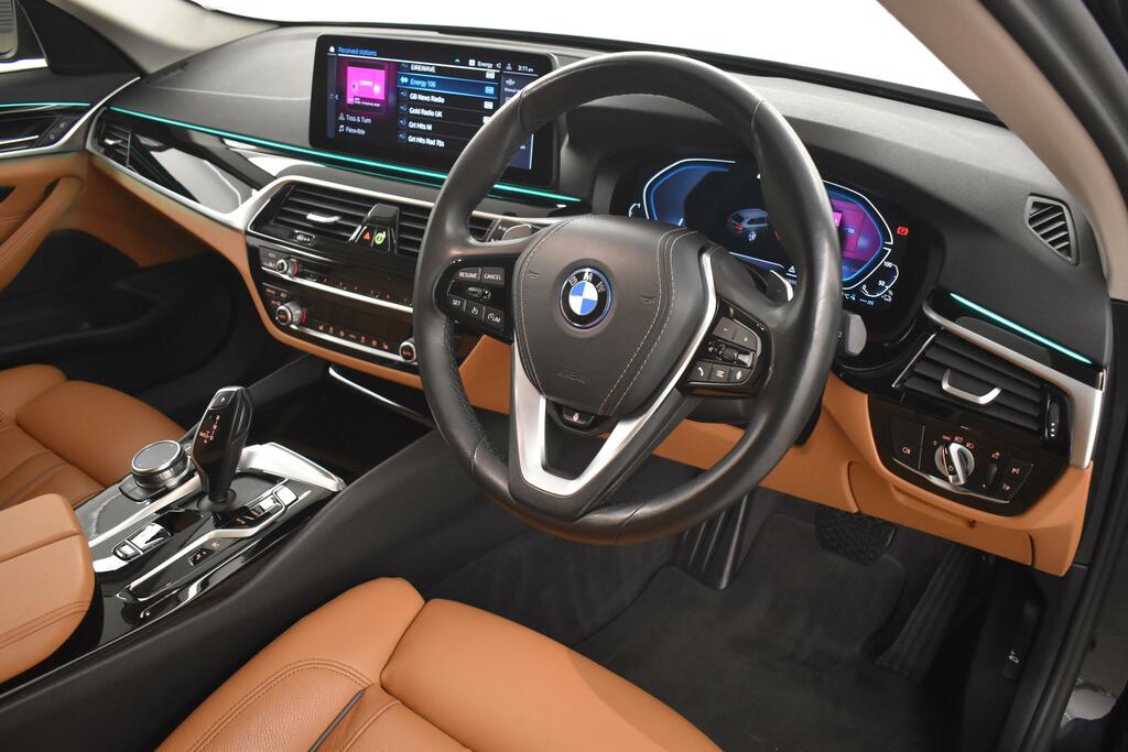 BMW 5 Series 530E Se YK23VEC Black #3