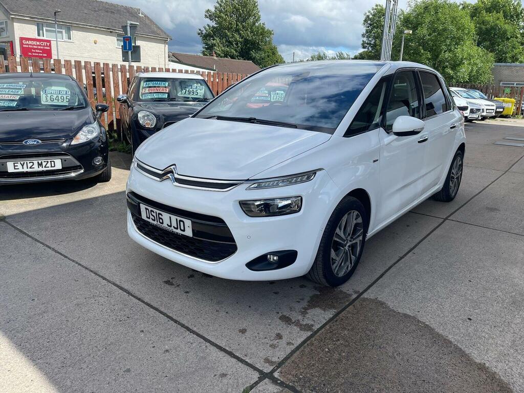 Citroen C4 Picasso Mpv 1.6 Bluehdi Exclusive Eat6 Euro 6 Ss White #4