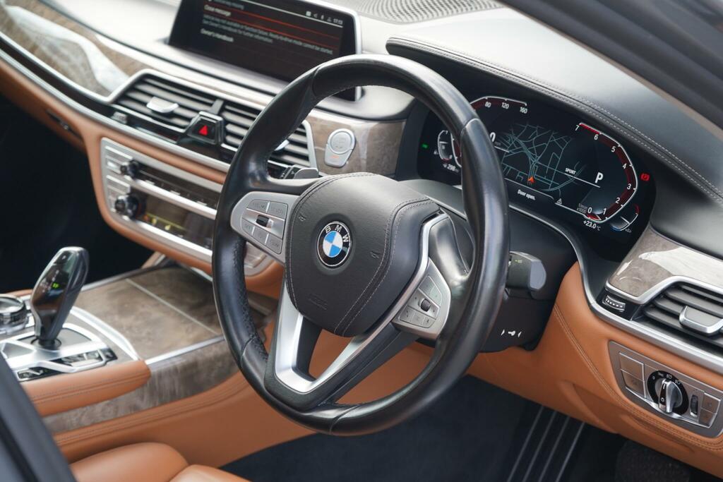 BMW 7 Series 3.0 740Li Euro 6 Ss Black #20