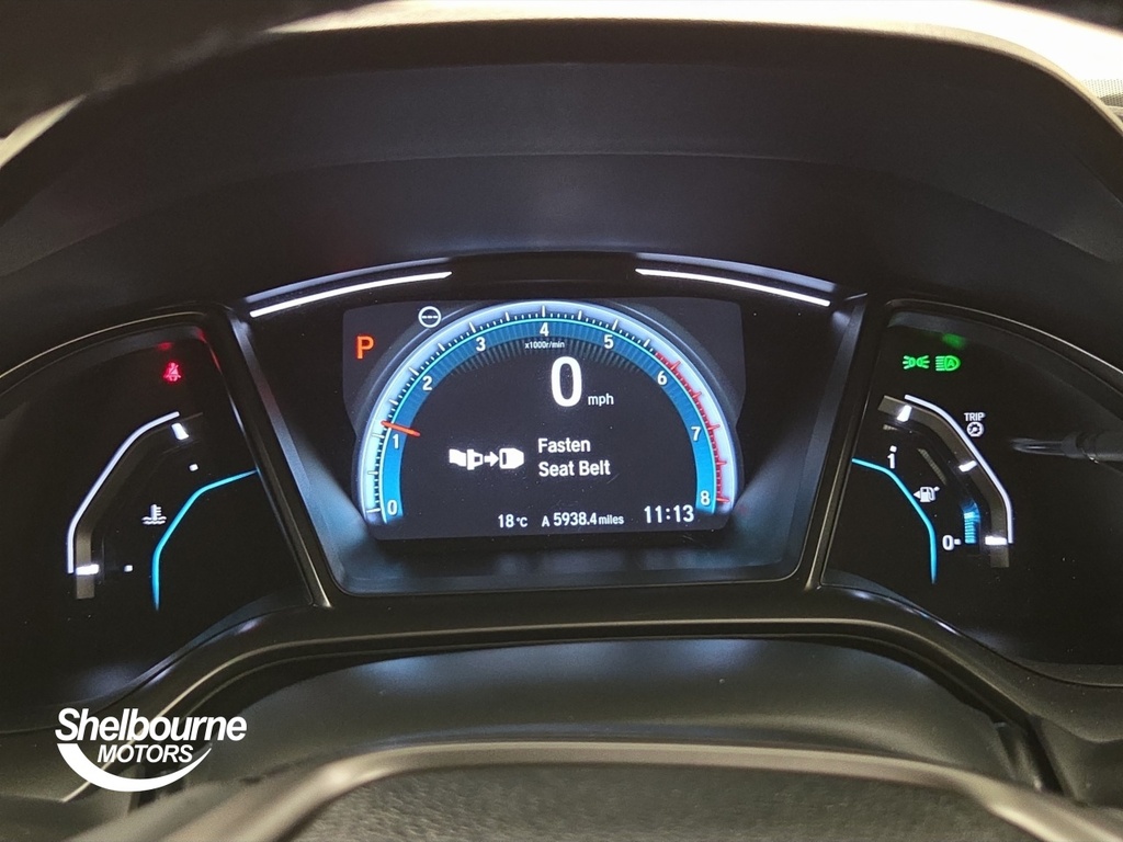 Honda Civic Civic 1.0 Vtec Turbo Sr Hatchback Cvt E Black #6