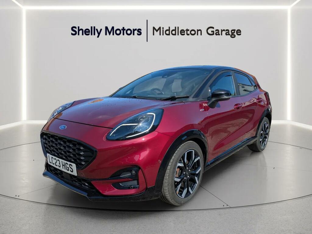 Ford Puma 1.0 Ecoboost Hybrid Mhev Vivid Ruby Edition LC23HGS Red #2