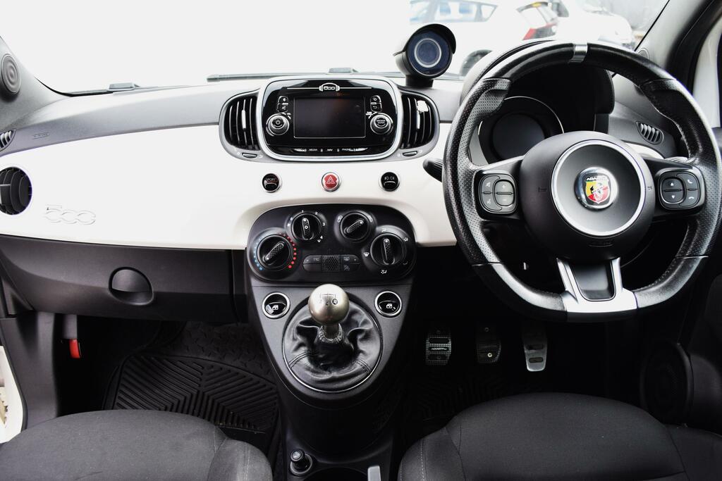 Abarth 595 1.4 T-jet Hatchback Euro 6 145 White #4