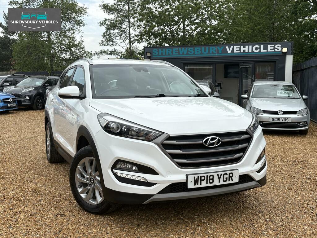 Hyundai Tucson 1.6 Gdi Blue Drive Se Nav Suv Eu WP18YGR White #5