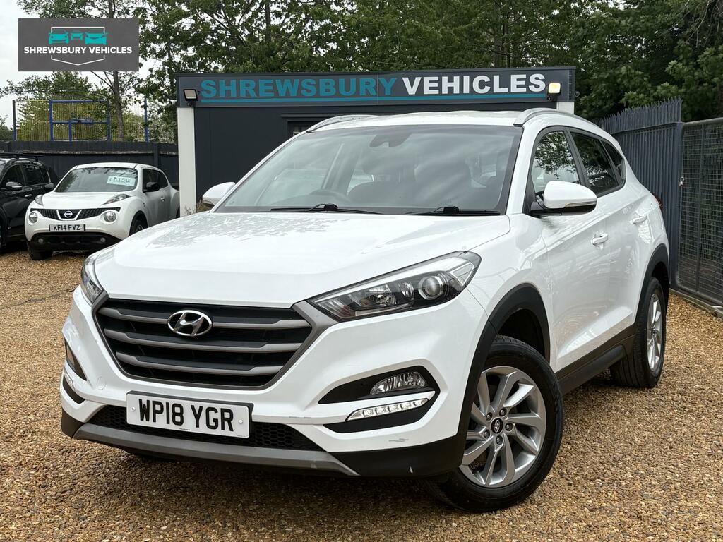 Hyundai Tucson 1.6 Gdi Blue Drive Se Nav Suv Eu WP18YGR White #2