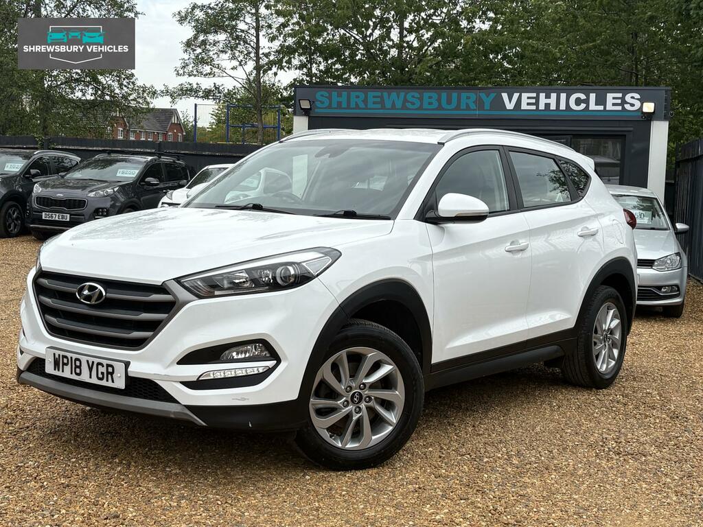 Hyundai Tucson 1.6 Gdi Blue Drive Se Nav Suv Eu WP18YGR White #3