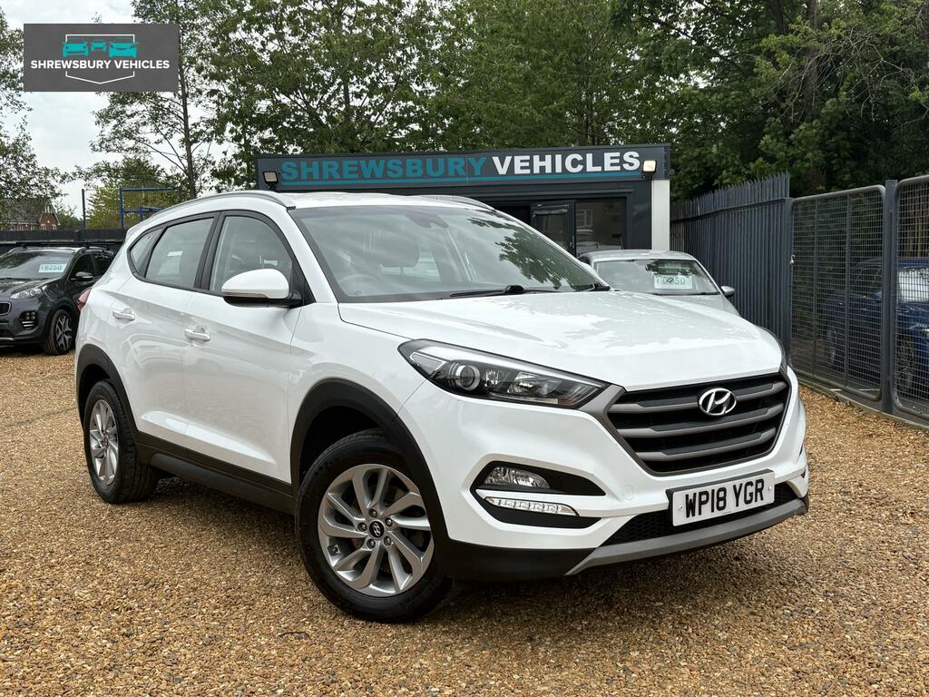 Hyundai Tucson 1.6 Gdi Blue Drive Se Nav Suv Eu WP18YGR White #6