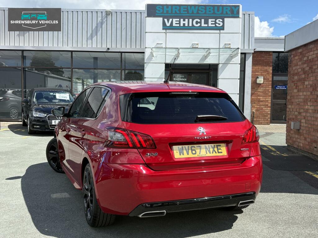 Peugeot 308 1.2 Puretech Gt Line Hatchback E WV67NXE Red #6