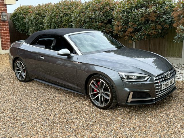 Audi S5 2017 3.0 Tfsi V6 Cabriolet Tiptronic Qu OY67XVT Grey #3