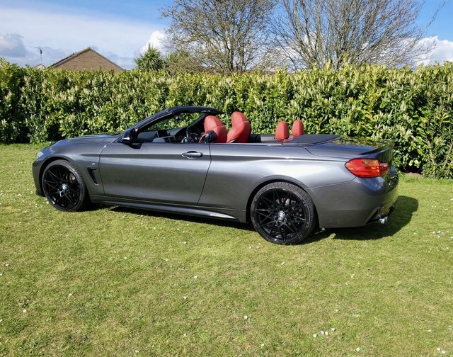 BMW 4 Series 2017 2.0 420D M Sport Convertible Grey #4