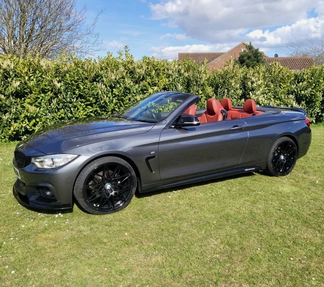 BMW 4 Series 2017 2.0 420D M Sport Convertible Grey #3