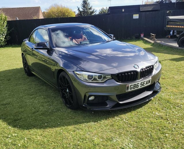 BMW 4 Series 2017 2.0 420D M Sport Convertible Grey