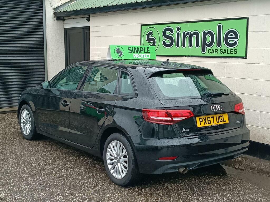 Audi A3 Hatchback 1.6 Tdi Se Technik Sportback Euro 6 Ss PX67UGL Black #3