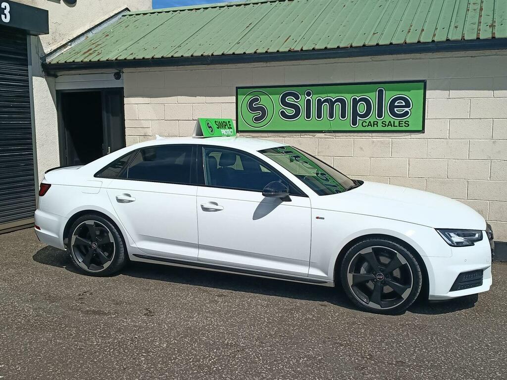 Audi A4 2.0 Tdi Black Edition Euro 6 Ss White #2