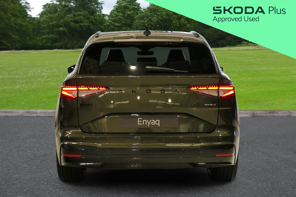 Skoda ENYAQ Enyaq Sportline 85X 82 Kwh 286 Ps Single Speed 4X4 Green #6