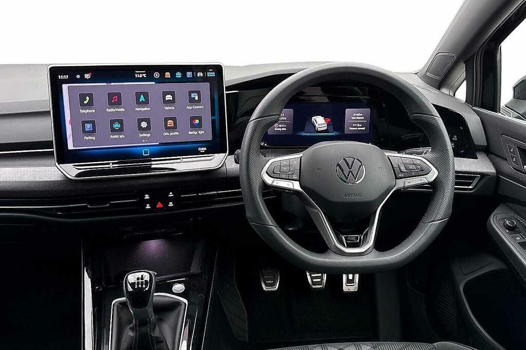 Volkswagen Golf 1.5 Tsi R-line Euro 6 Ss DE75NTX Black #2