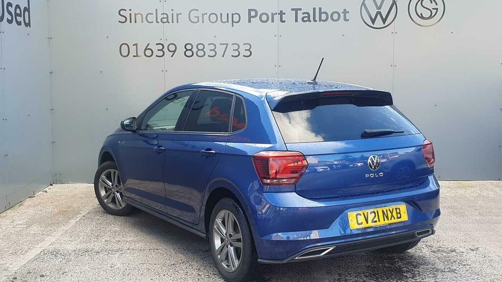 Volkswagen Polo 1.0 Tsi R-line Euro 6 Ss CV21NXB Blue #3