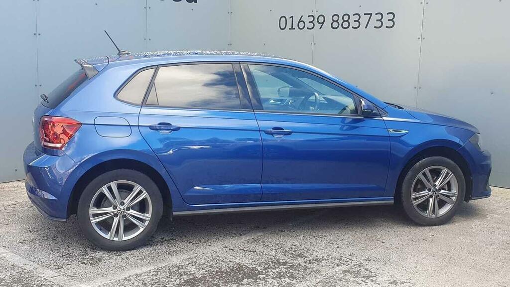 Volkswagen Polo 1.0 Tsi R-line Euro 6 Ss CV21NXB Blue #4