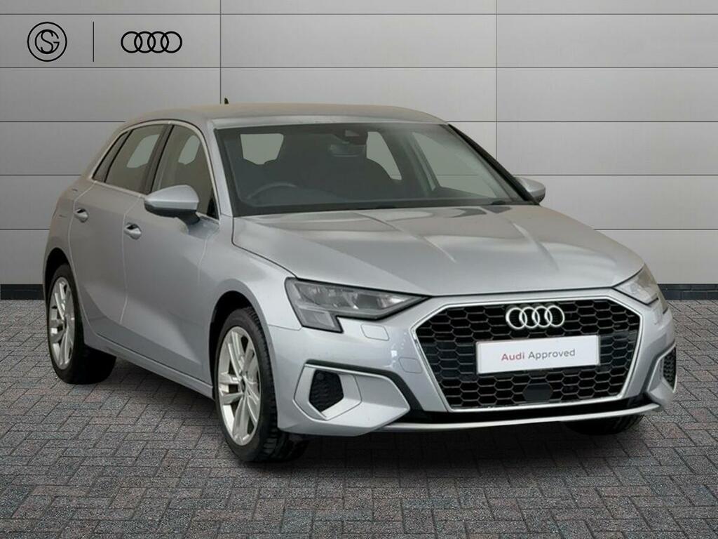 Audi A3 1.5 Tfsi 35 Sport Sportback S Tronic Euro 6 Ss CU73UDH Silver