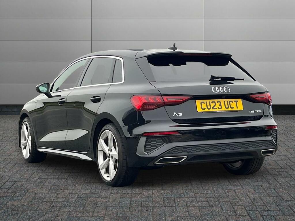 Audi A3 1.5 Tfsi 35 S Line Sportback Euro 6 Ss CU23UCT Black #2