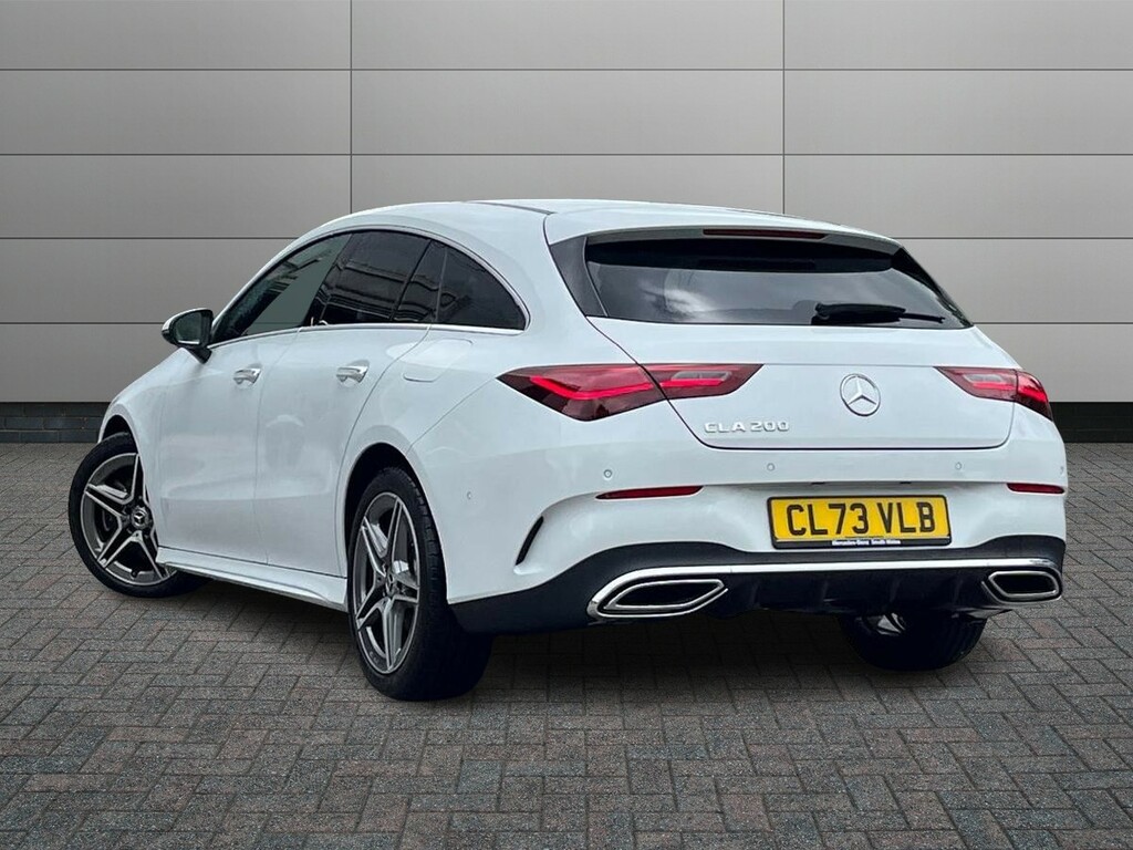 Mercedes-Benz CLA Class 1.3 Cla200h Mhev Amg Line Executive Shooting Bra White #2