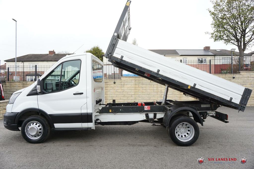 Ford Transit Custom 2.0 350 Ecoblue Leader Tipper Rw  White #2
