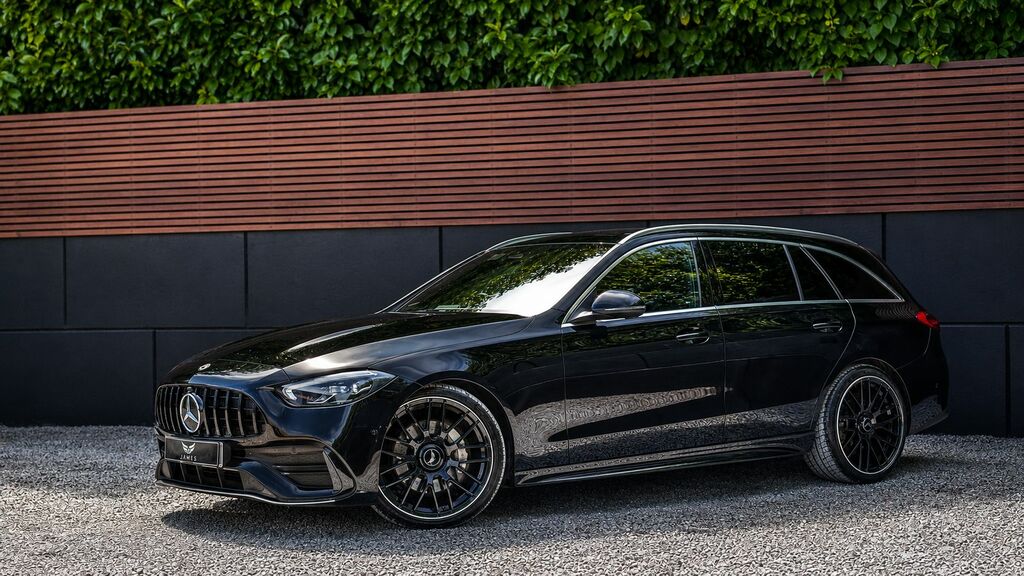 Mercedes-Benz C Class 2023 1.5 C200h Mhev Amg Line Estate Hyb Black #2