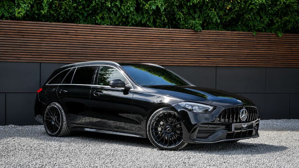 Mercedes-Benz C Class 2023 1.5 C200h Mhev Amg Line Estate Hyb Black #4