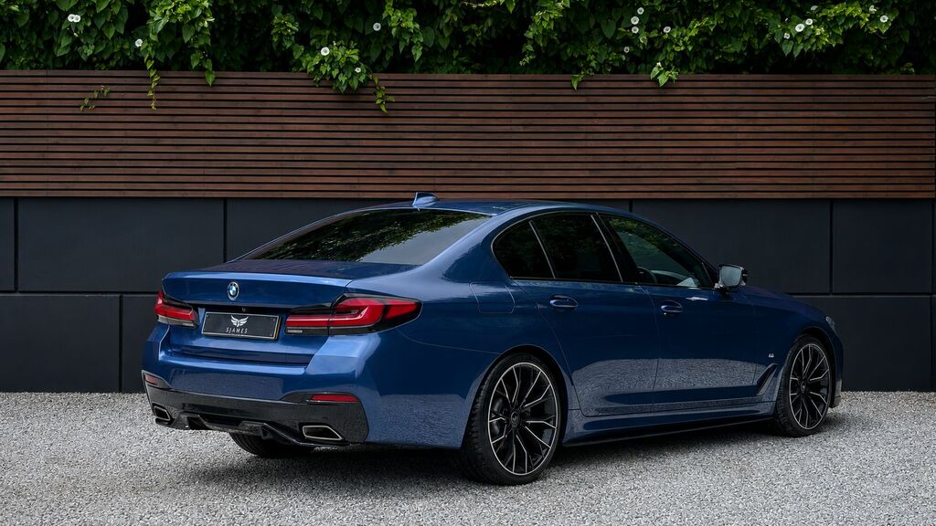BMW 5 Series 2020 2.0 520D Mht M Sport Saloon Hybrid Blue #6
