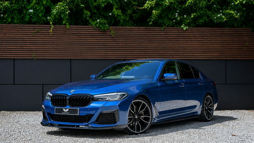 BMW 5 Series 2020 2.0 520D Mht M Sport Saloon Hybrid Blue